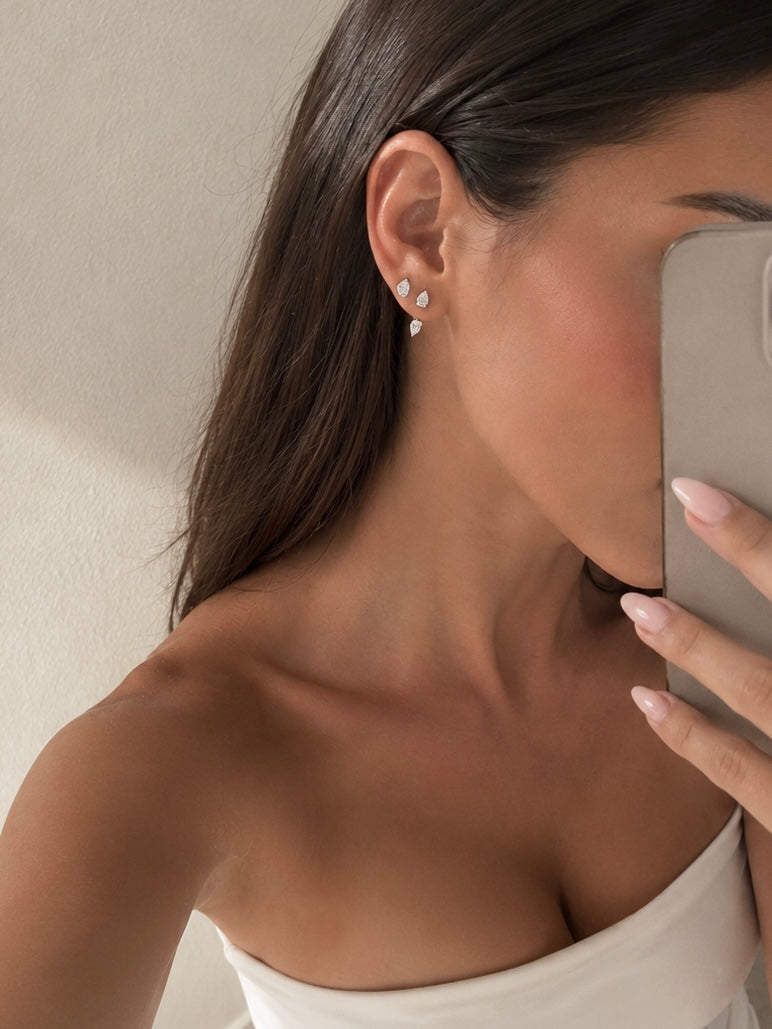 Pear Shape Studs