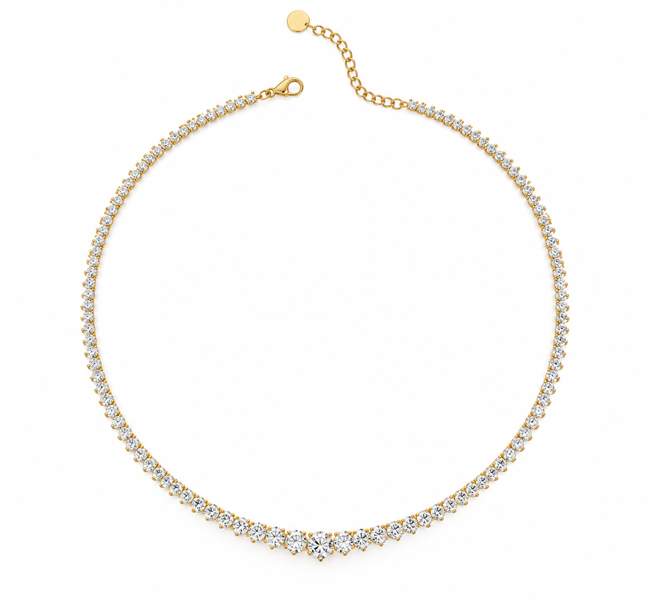 Graduated Tennis Necklace