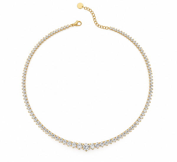 Graduated Tennis Necklace
