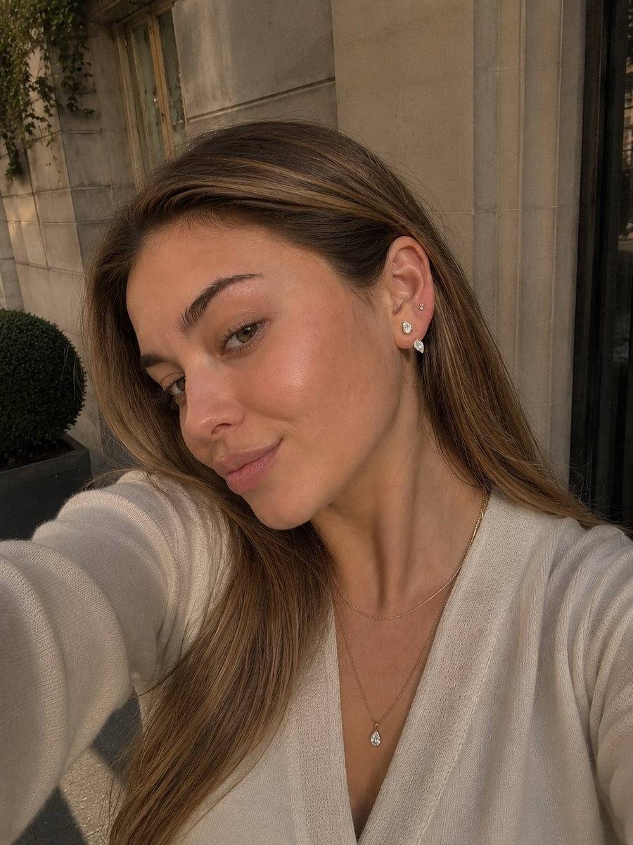 Double Pear Drop Earrings