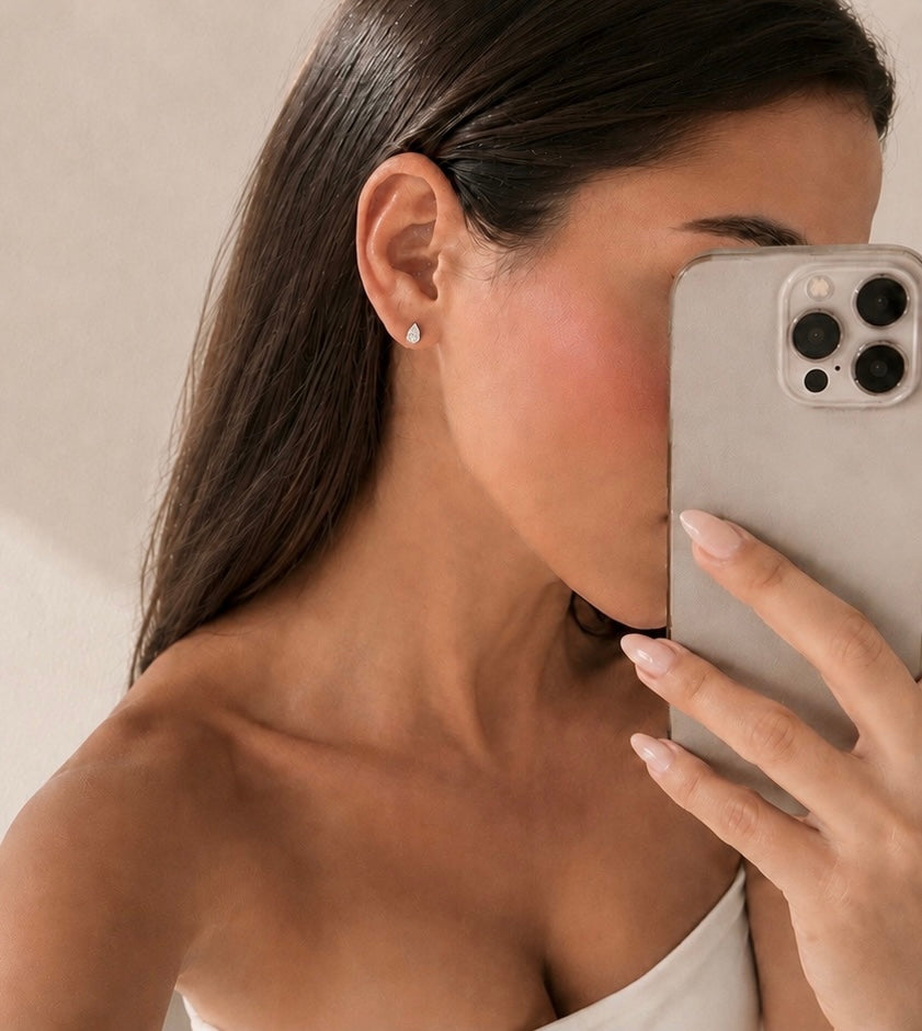 Pear Shape Studs