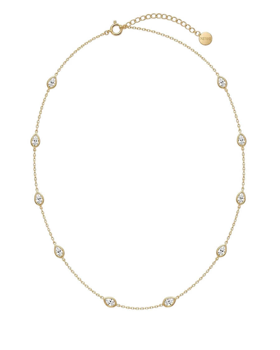 Pear Diamond-By-The-Yard Necklace